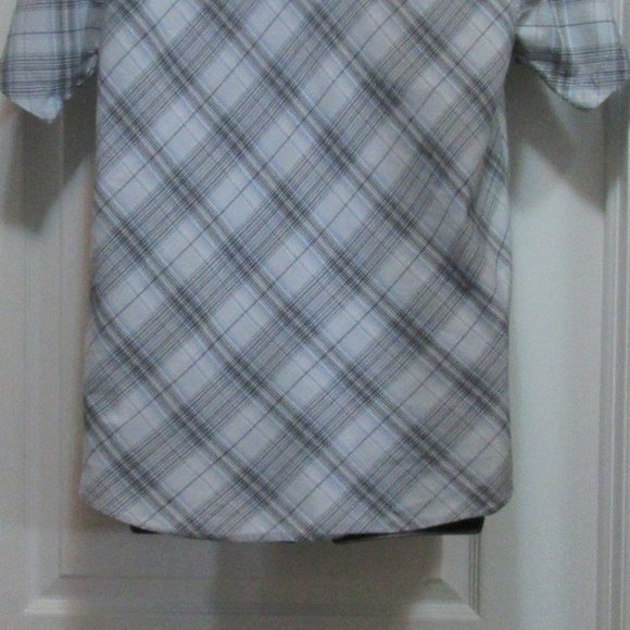 Men's Faded Blue medium Plaid shirt - Picture 8 of 9